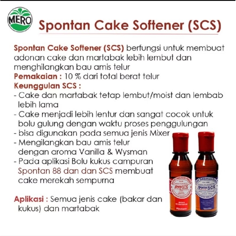 

pelembut cake spontan cake softener 60 ml