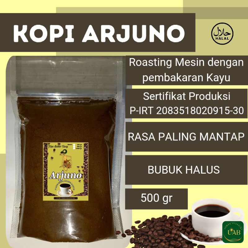

Kopi Bubuk Arjuno 500 gr Jenis Robusta Rasa Sedap Nikmat Mantap