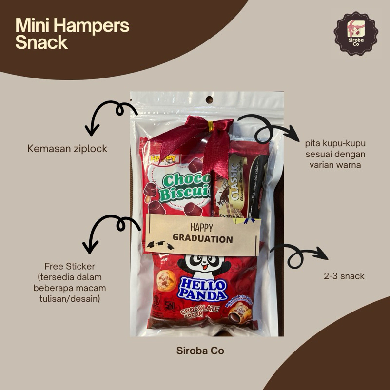 

[BELI 20 GRATIS 1 BERLAKU KELIPATAN] MINI GIFT SNACK MERAH - MINI HAMPERS SNACK ULANG TAHUN CUSTOM WARNA - MINI HAMPERS MURAH