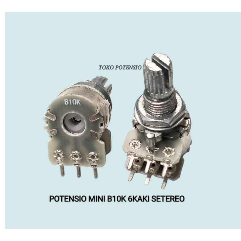 POTENSIO MINI B10K 6KAKI SETEREO