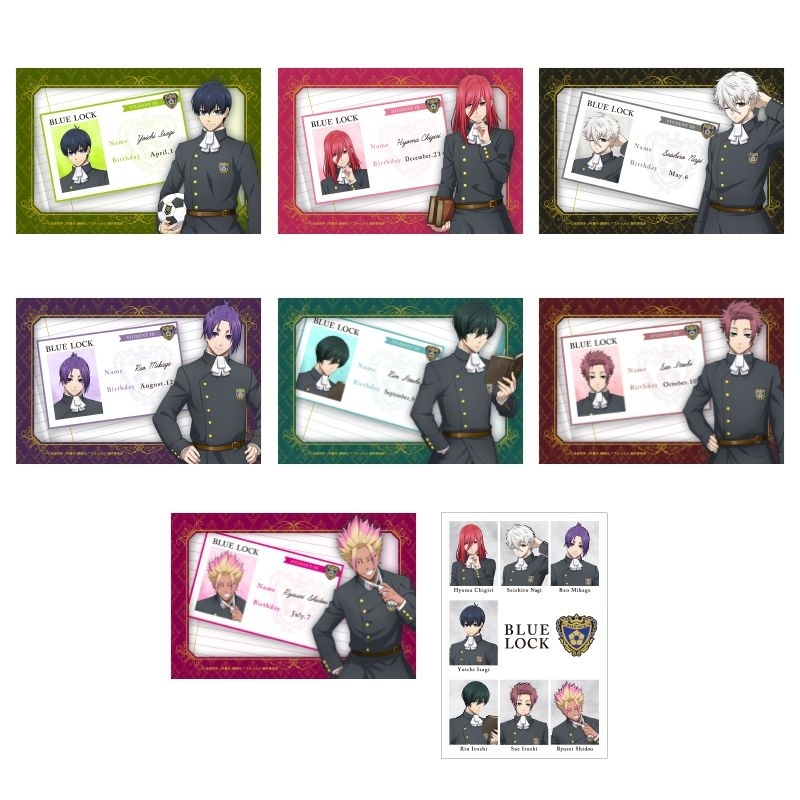

[Redy Stock] Postcard BLUE LOCK ACADEMY Anime Isagi Nagi Chigiri Shidou
