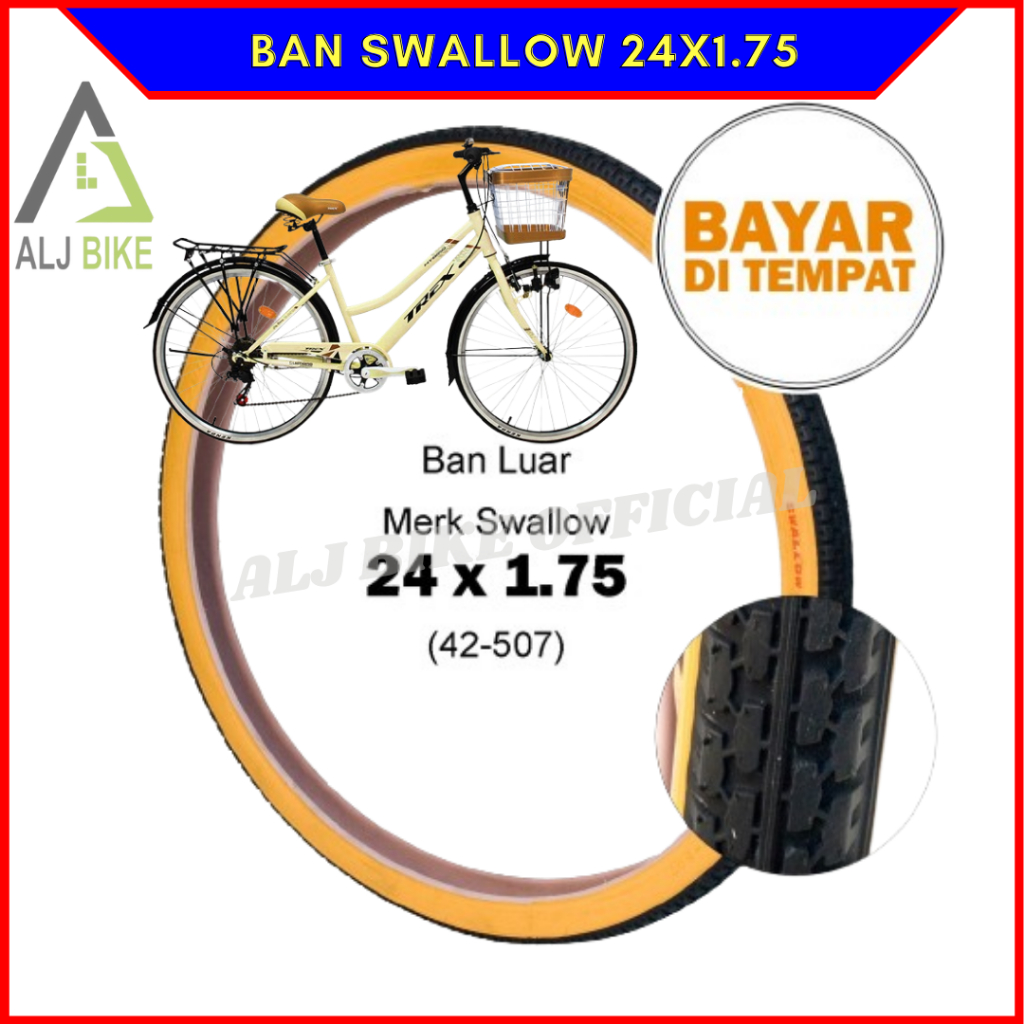 Swallow Ban Luar Sepeda 24 x 1.75