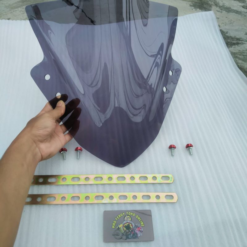 Visor Beat Street/windshield beat street plus baut plat visor variasi beat street