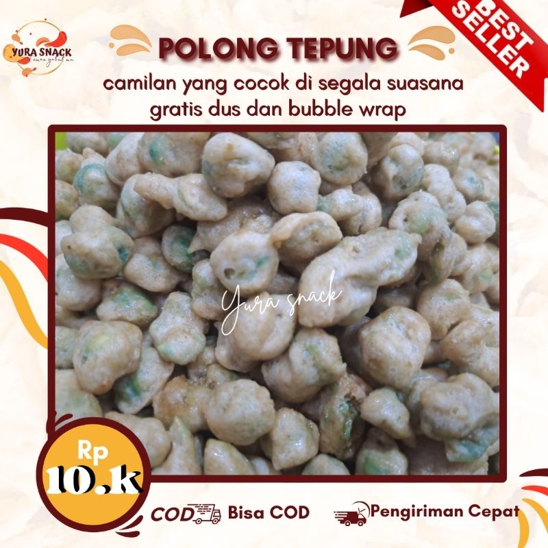 

Kacang Polong Tepung Balado - Gurih dan Pedas Menggoda Ukuran 250grm, 500grm 1000grm