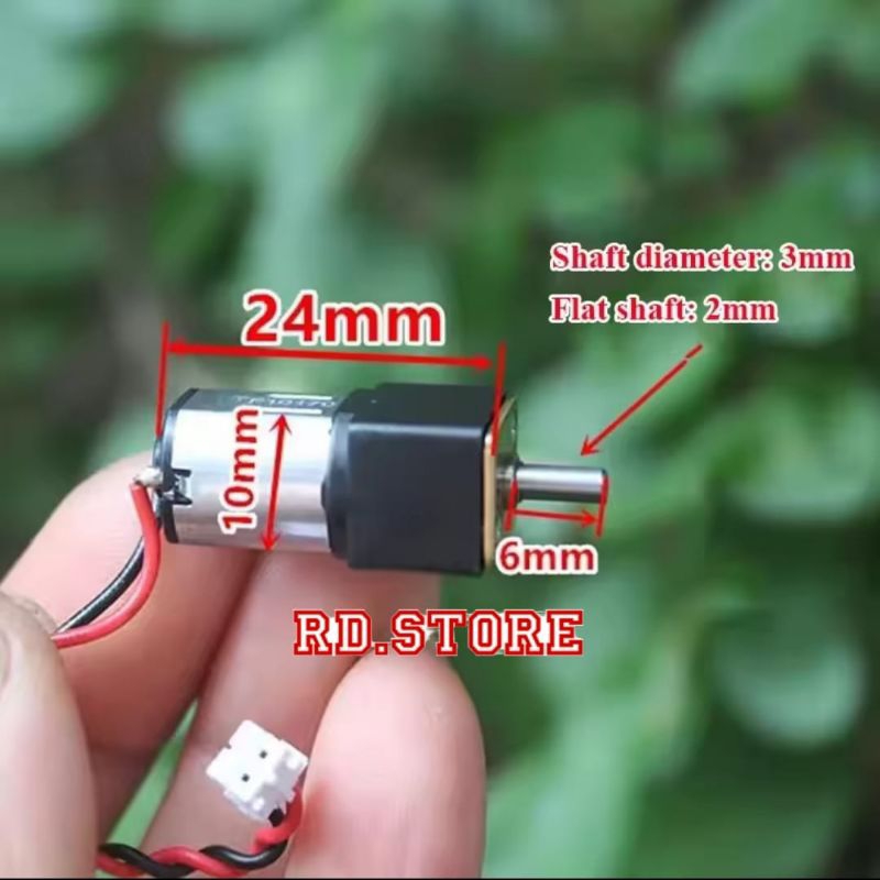 DC Micro Motor N20 DC 3-6V Slow Speed Reduction Gearbox 50 RPM DC 5V