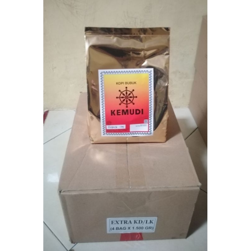 

Kopi Murah KEMUDI by santos kapal api, dikemas 1kg.