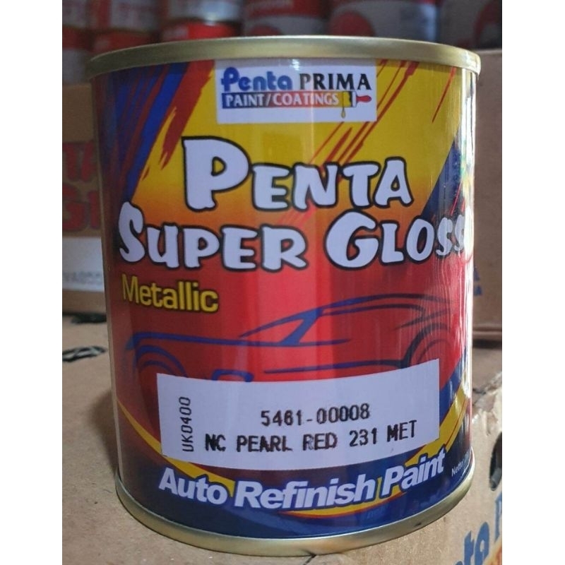 CAT PENTA SUPER GLOSS NC PEARL RED 231 METALLIC 5461 - 00008 ( LEMBAYUNG MERAH / PEARL RED ) / ISI 2