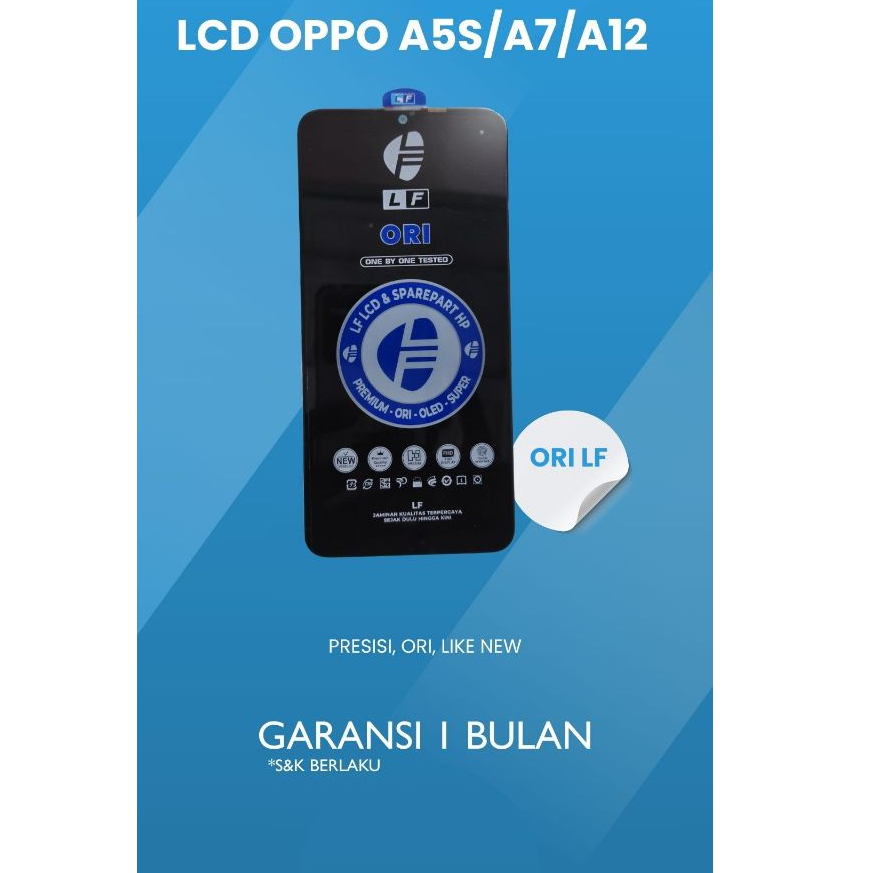LCD + TOUCHSCREEN OPPO A5S/A7/A12 100%ORIGINAL LF