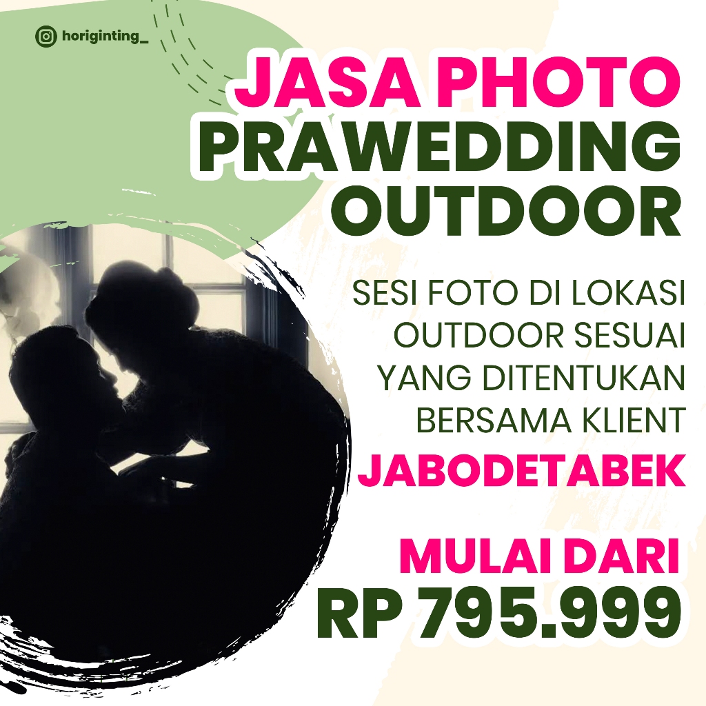 JASA FOTO PREWEDDING OUTDOOR SEJABODETABEK