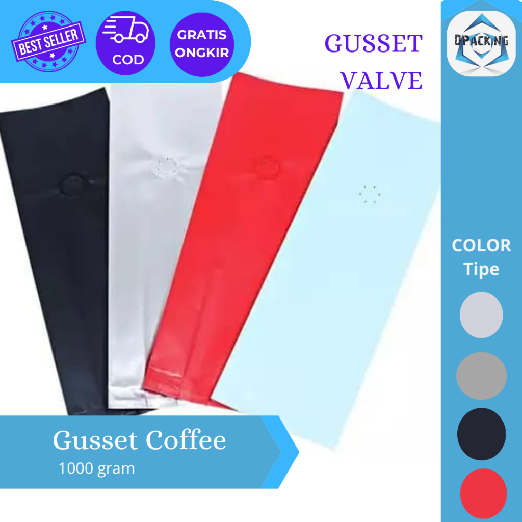 Kemasan Coffee Gusset 1kg
