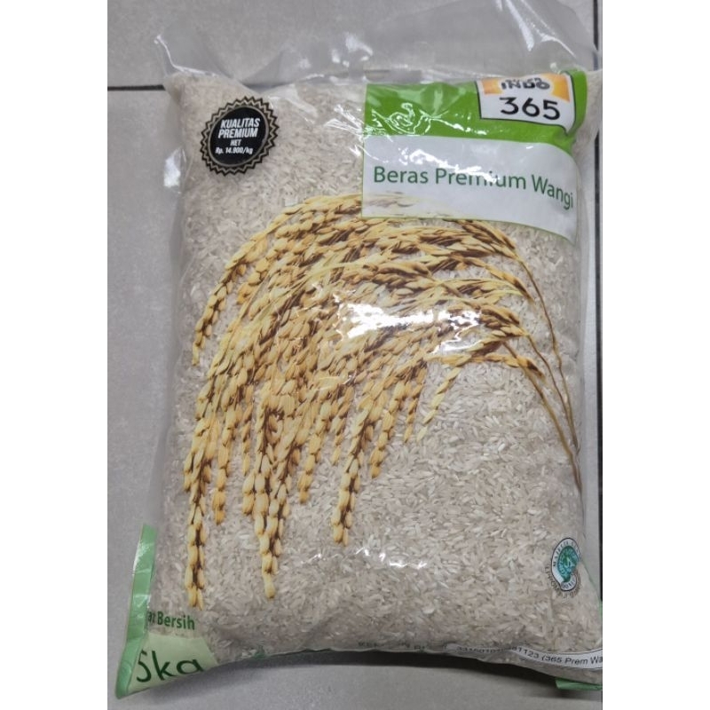 

Beras Premium Wangi 365 Fragrant Premium Rice 5 Kg - SI.