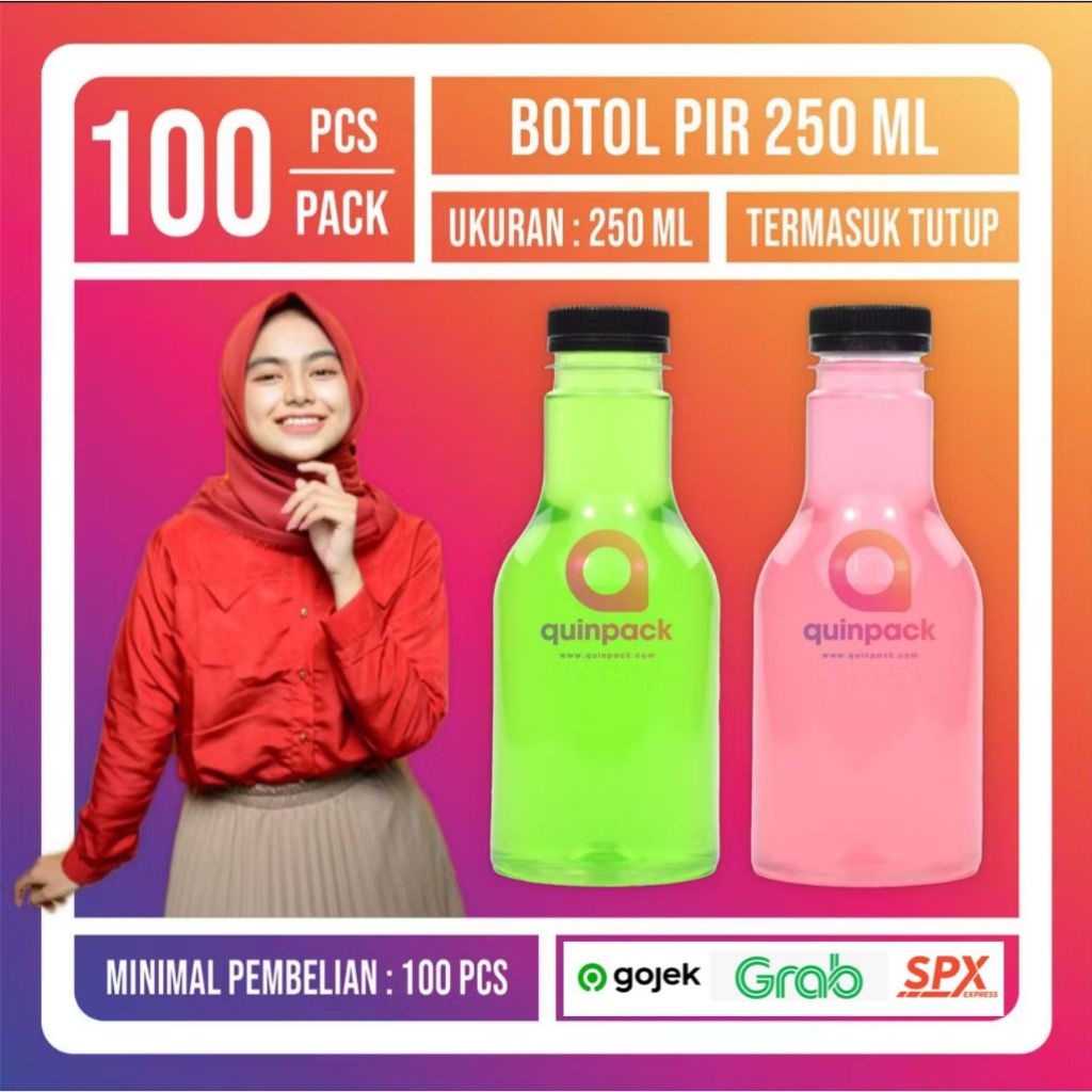 Botol Pir 250ML/Botol Plastik Pir 250ML /Kopi Madu Jus Susu Madu Murah