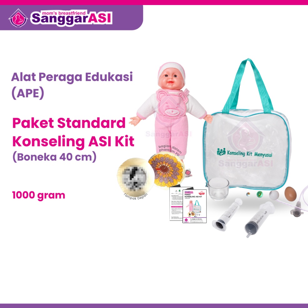 KODE E35Z SANGGAR ASI PAKET KONSELING ASI KIT BREASTMODEL BONEKA PERAGA MENYUSUI 5 CM