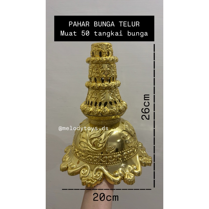 Pahar Bunga Telur / Tempat Bunga Telur / Tempat Pahar / Vas Bunga Telur / Bunga Pengantin / Bunga Pe