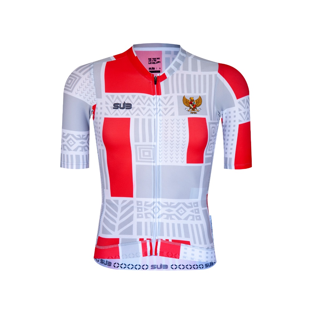 KODE I43G Sub Jersey Indonesia 224 Unisex Short Sleeve Cycling Jersey Gray