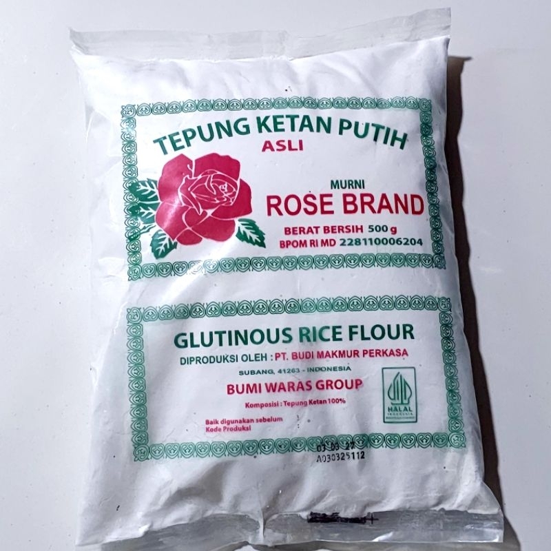 

TEPUNG KETAN PUTIH ROSE BRAND 500 GRAM