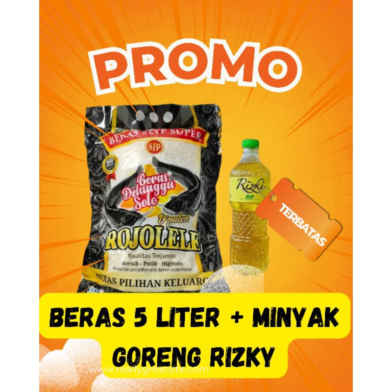 

PROMO BERAS 5 LITER + MINYAK GORENG RIZKY (COD) PROMO TERBATAS
