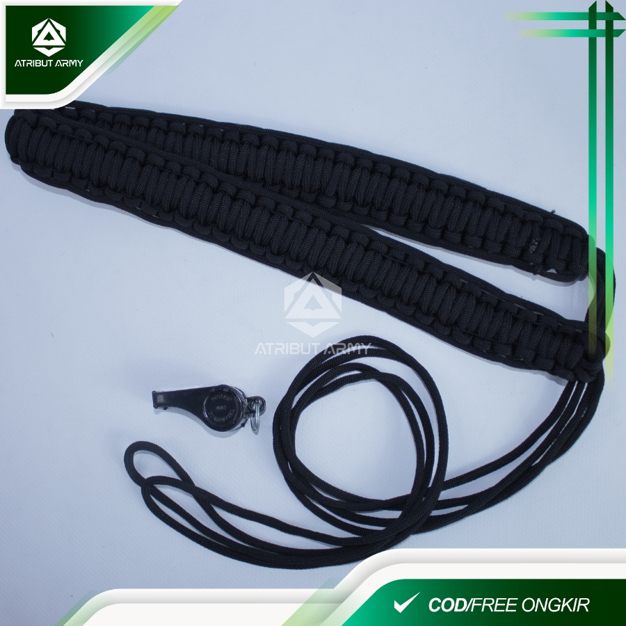 PELUIT dan TALI KUR Putih Security Satpam Perlengkapan Security Satpam Atribut Seacurity Satpam