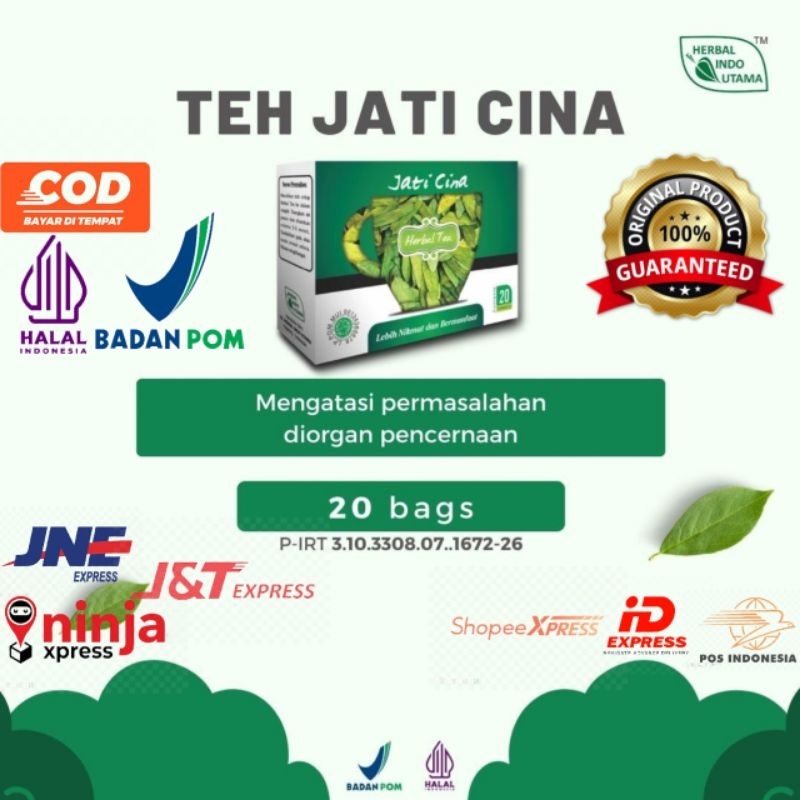 

Teh Jati Cina 20 Kantung Herbal Indo Utama