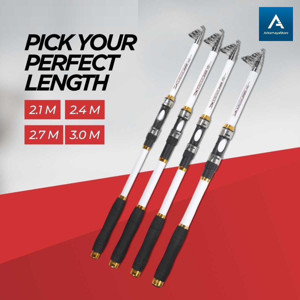 joran pancing antena joran kuat portable carbon fiber