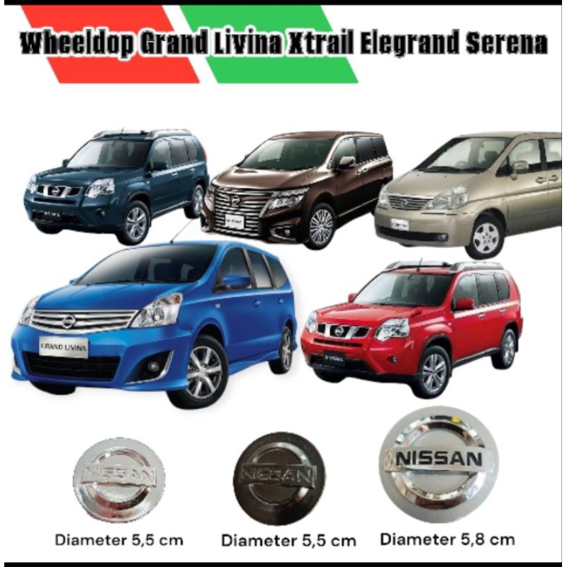Dop Tutup As Roda Velg R14 R15 R16 Mobil Nissan Grand Livina Joke X-Trail
