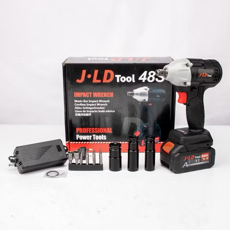 Pembuka baut JLD Tools 48S Buka Baut Cordless impact wrench 1 batrei