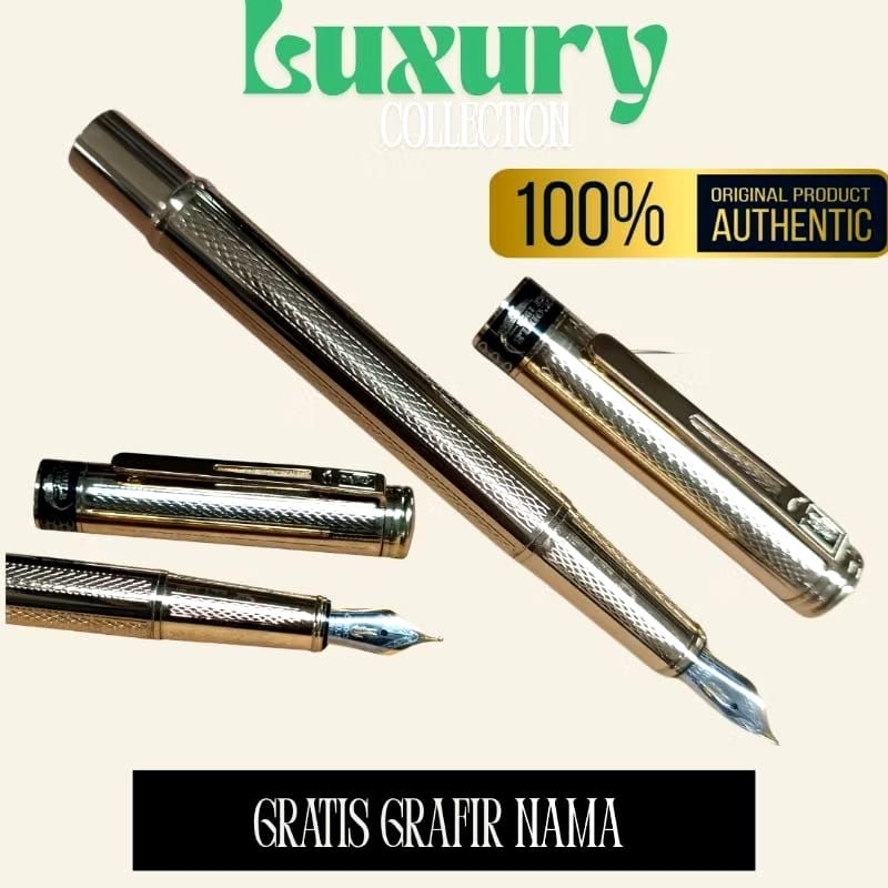 

Fountain pen pulpen kaligrafi mewah original exclusive gratis grafir nama cocok untuk kado souvenir promosi