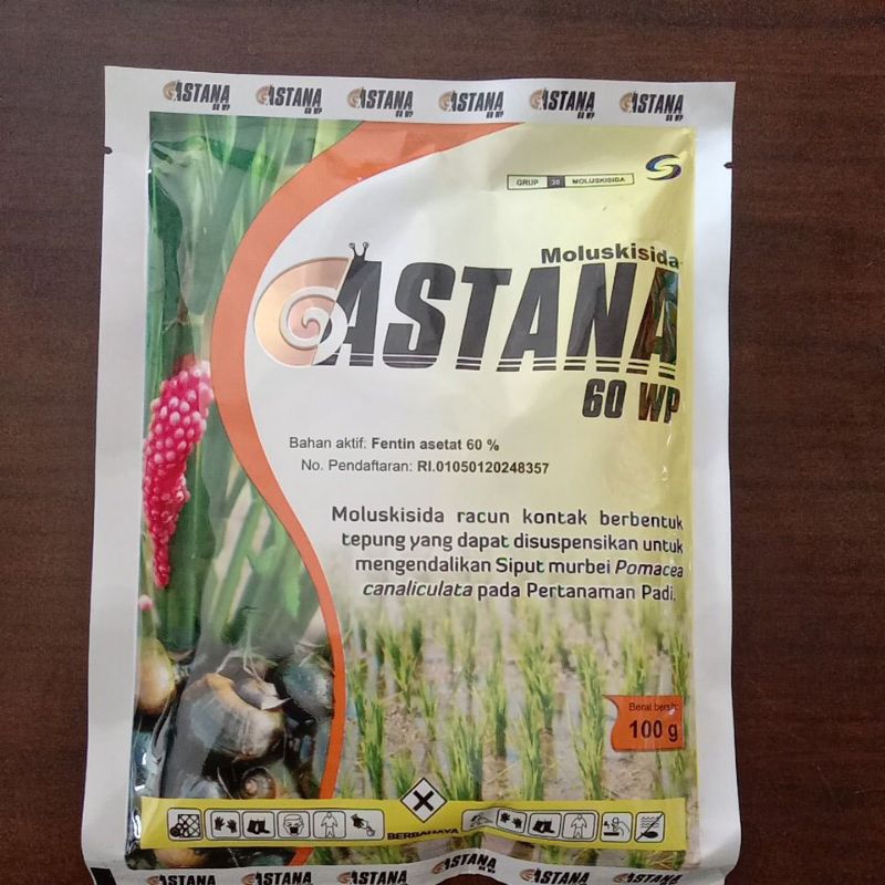 ASTANA 60WP MOLUSKISIDA OBAT KEONG HAMA KEONG BUAT PADI 100GR