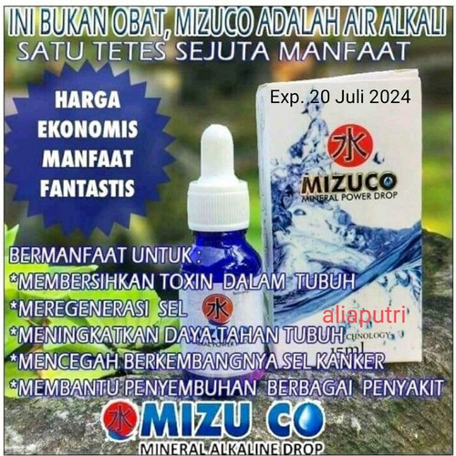 MIZUCO MINERAL POWER DROP ORIGINAL 1 BOTOL 15 ML 1 TETES SEJUATA MANFAAT