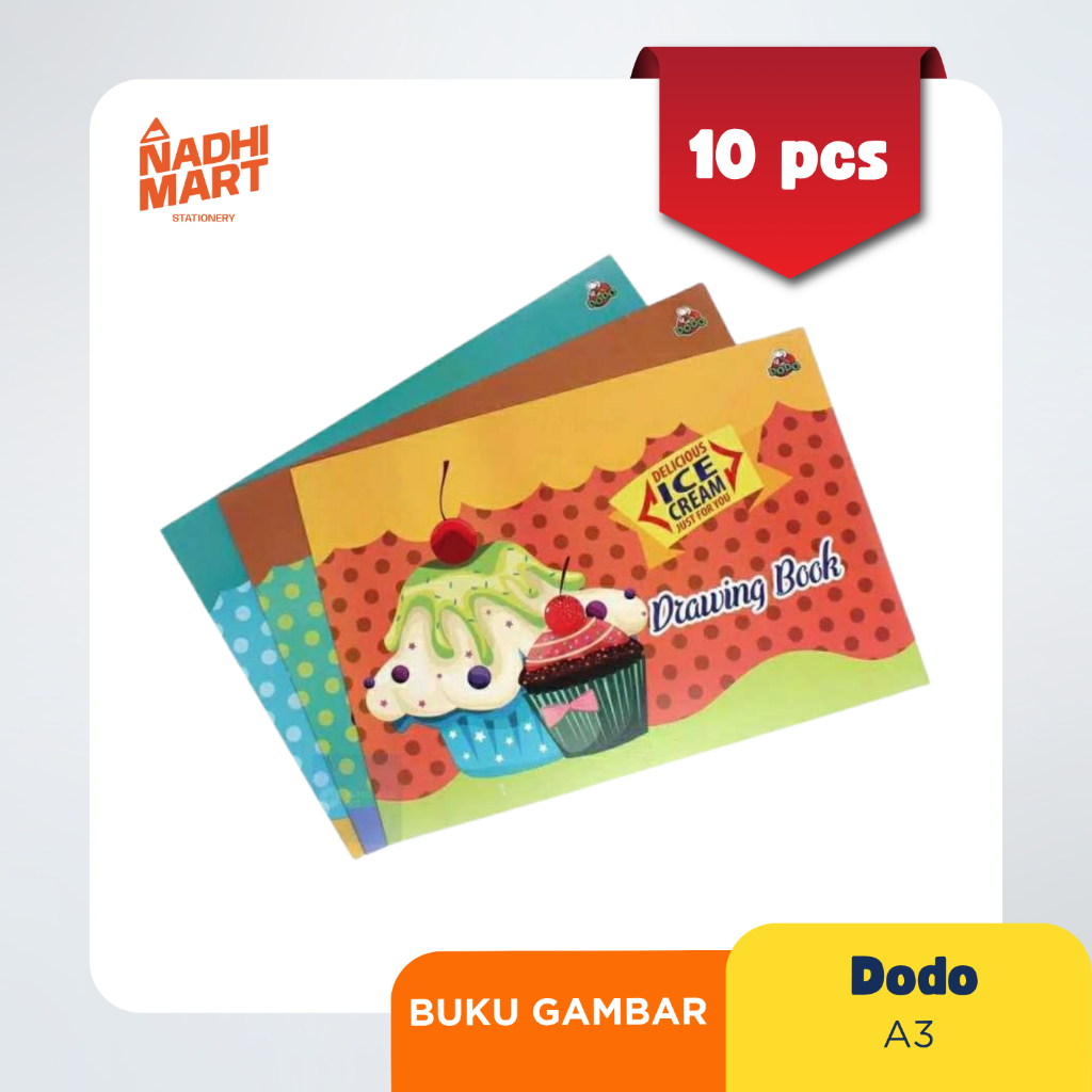 

10 PCS DODO BUKU GAMBAR A3 / BK GBR DODO A3