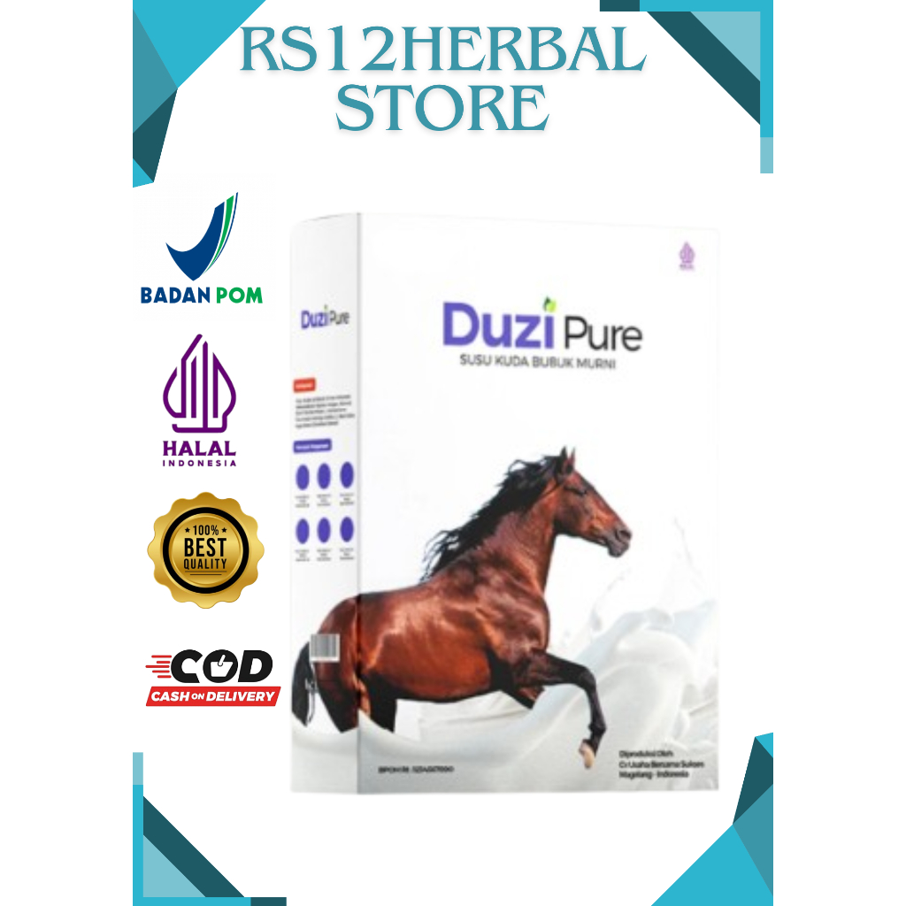 

Duzi Pure Susu Kuda Liar Murni Atasi Nyeri Sendi Asam Urat 200 Gram original