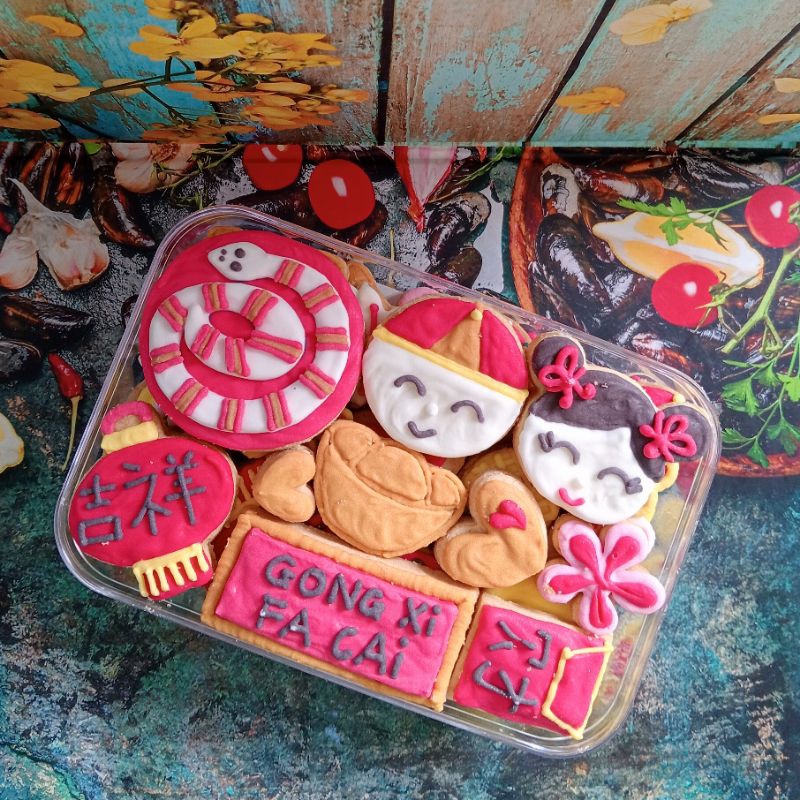 

Cookies Karakter Imlek - Lunar New Year Icing Cookies Kemasan toples 250 gram (PRE ORDER)