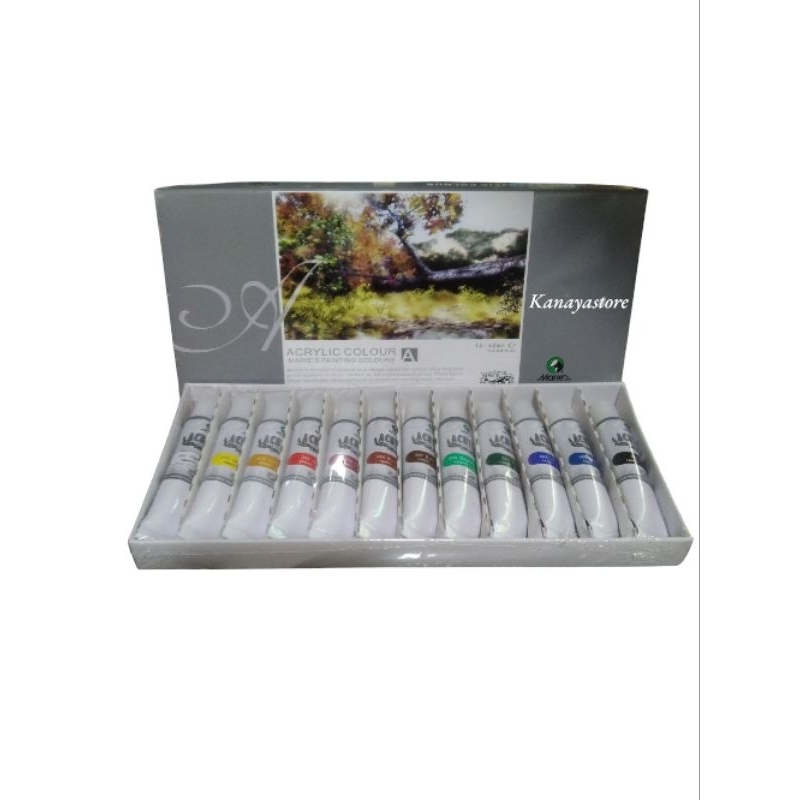

Cat Acrylic warna 12 x 12ml MARIES