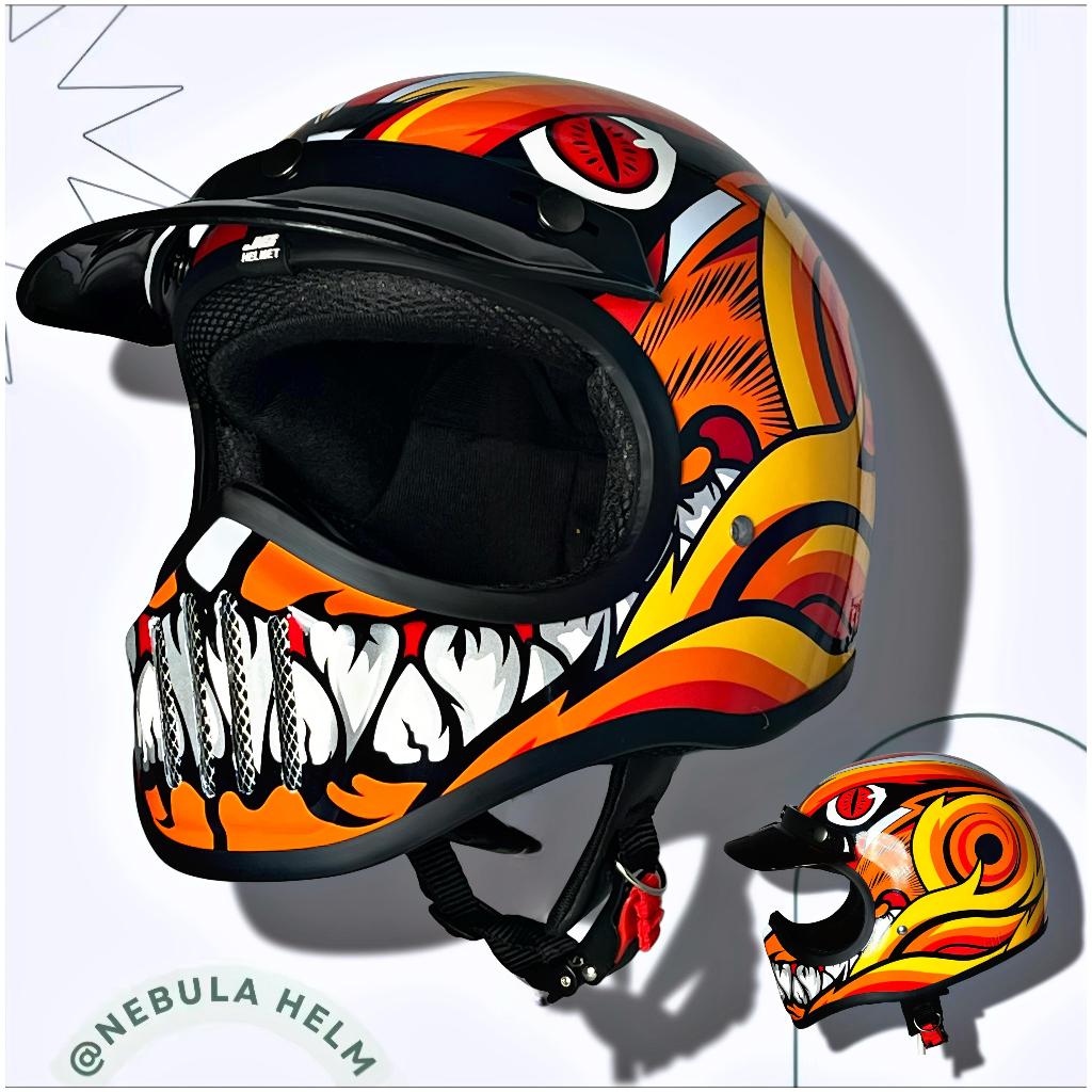 Helm JS CAKIL ANIMO SNI/Helm Sport/Helm Cross/Helm Keren/Helm Pria/Helm Wanita
