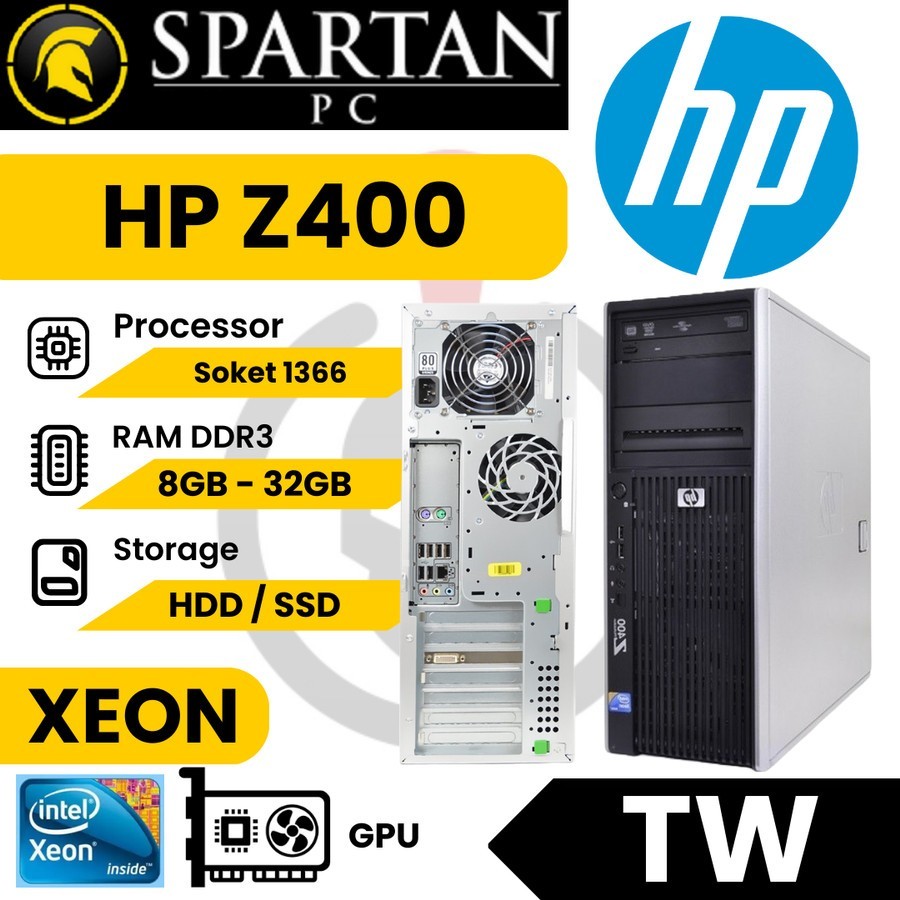 SERVER PC HP Z400 XEON QUAD CORE WORKSTATION MURAH DAN BERKUWALITAS