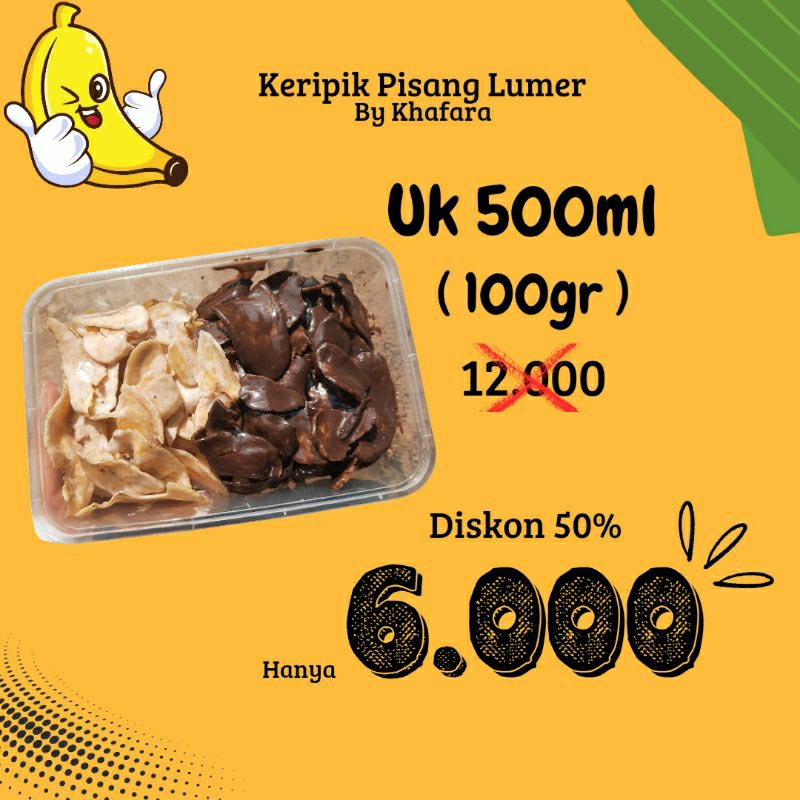 

Promo Keripik Pisang Lumer Khafara khusus followers