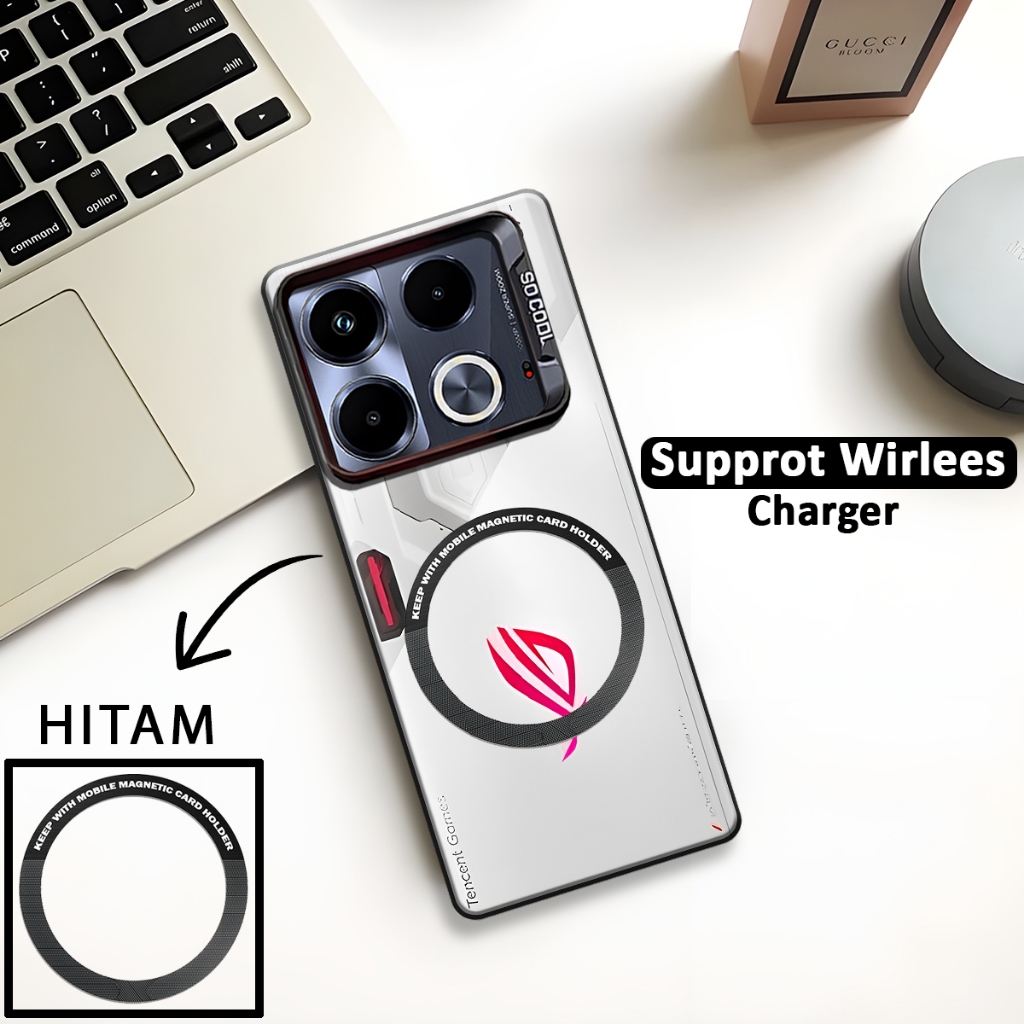 SoftCase So Cool Supprot Wireless Charger Motif ROG Infinix Note 40s/Note 40 PRO/NOTE 40 / Note 40 P