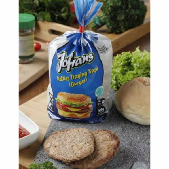 

Jofrans beef patties 900g 15 slices / daging sapi burger frozen