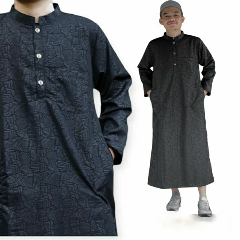 AS SULTAN Jubah Pria Gamis Motif Embos Jubah Sultan Pria Gamis Sultan Laki Laki