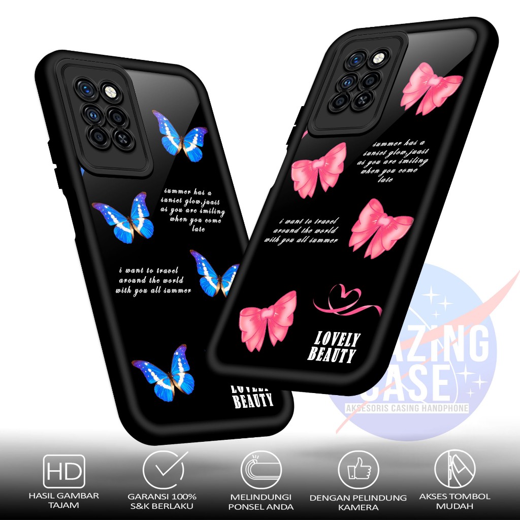 Case Premium Compatible For INFINIX NOTE 10 PRO NOTE 10 PRO NFC  Motif CUTE Casing Softcase Glossy A