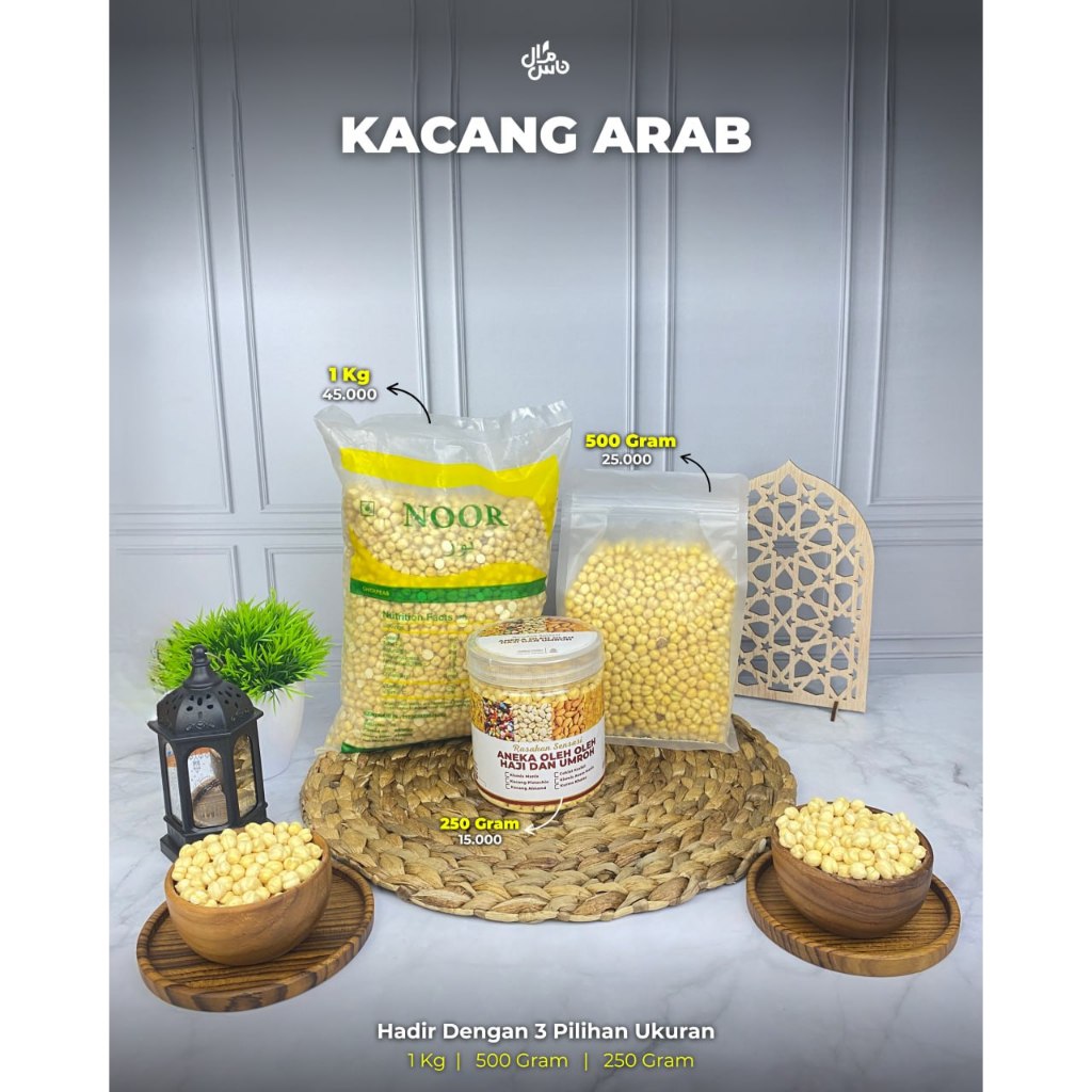 

Kacang Arab Cemilian Khas Oleh-Oleh Haji dan Umroh Kualitas Premium Import Rasa Gurih dan Lezat