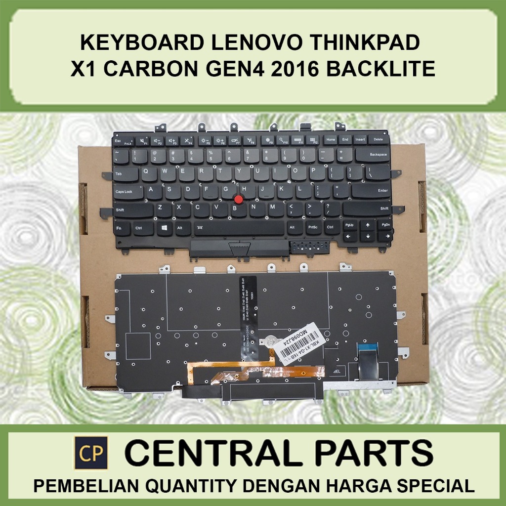 KEYBOARD LENOVO THINKPAD X1 CARBON GEN4 2016 BACKLITE