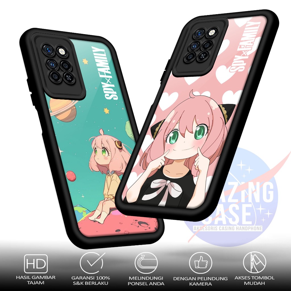 Case Premium Compatible For INFINIX NOTE 10 PRO NOTE 10 PRO NFC  Motif SPY Casing Softcase Glossy An