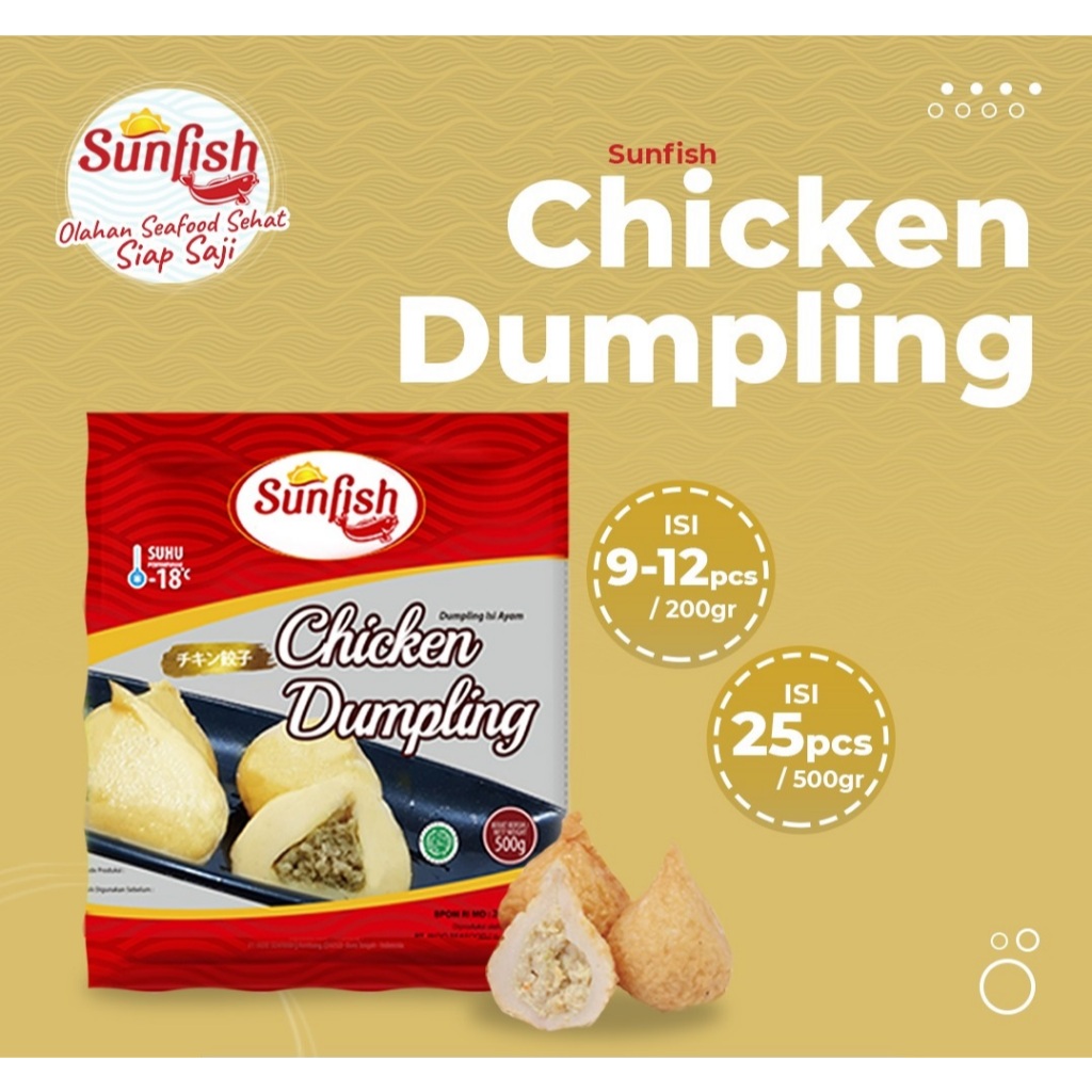 

Sunfish Chicken Dumpling 25 pcs / 500gr