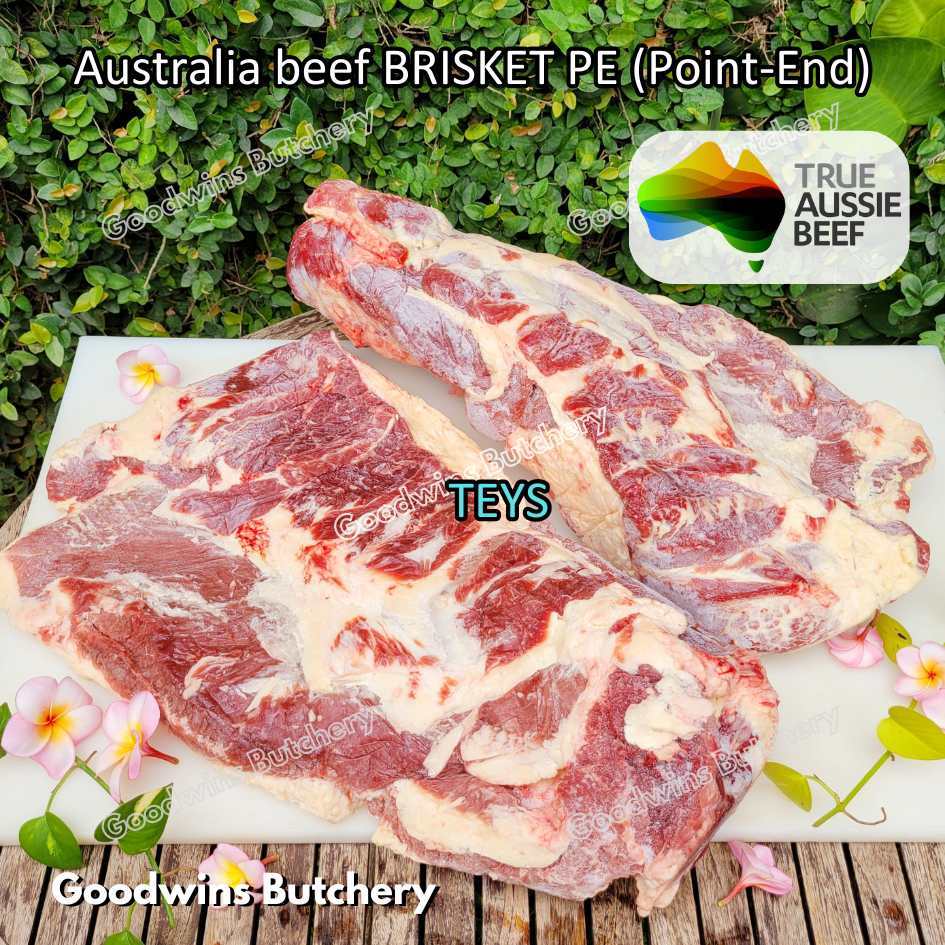 Beef BRISKET PE (Point-End) WHOLE CUTS 3-6kg | Australia Teys Ralphs Borrello | Brazil Friboi Frigon
