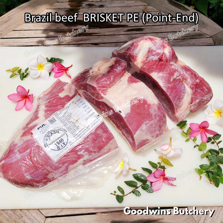 Beef BRISKET PE (Point-End) PORTIONED CUTS 1.5kg | Australia Teys Ralphs Borrello | Brazil Friboi Fr