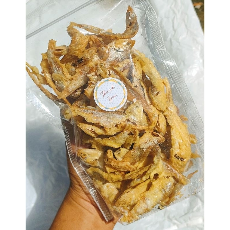 

Ikan asin wilis crispy. Asin, gurih, renyah. 130 gram.