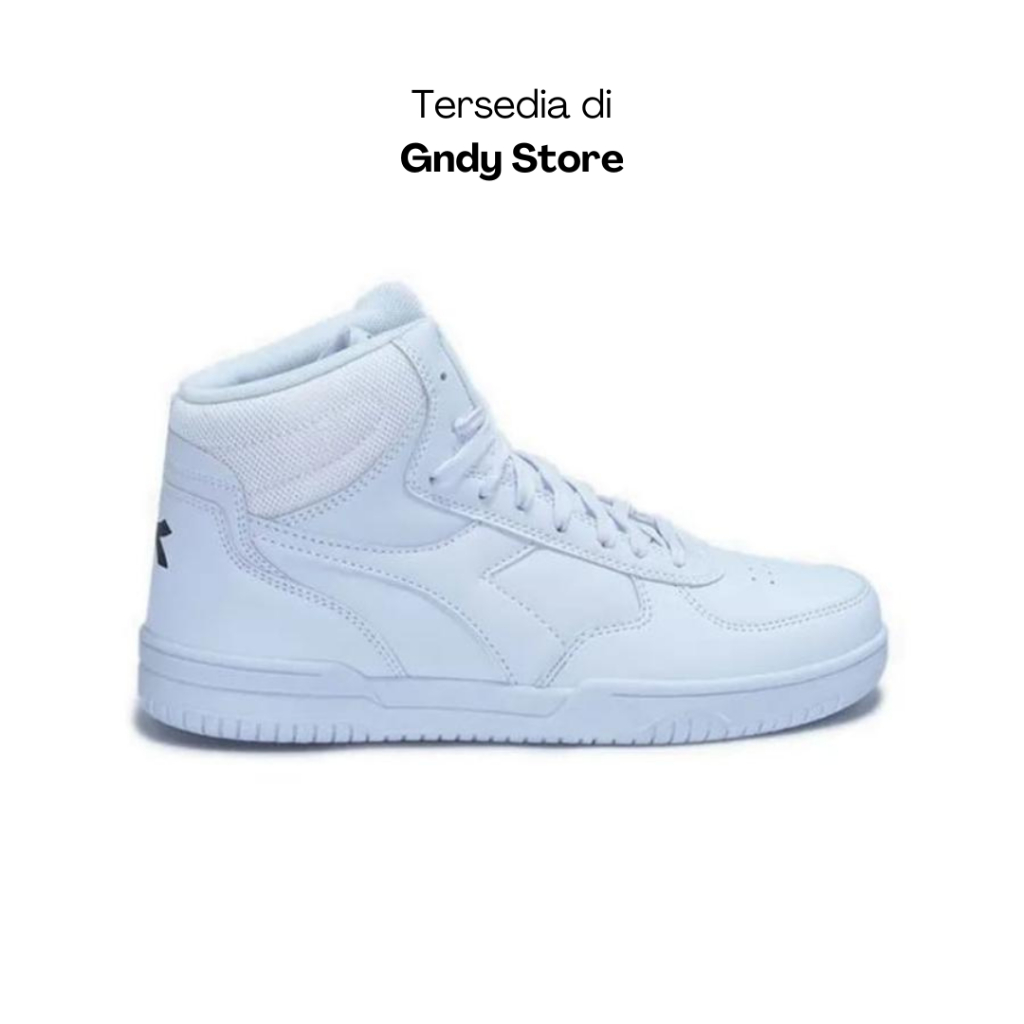 Sepatu Sneakers Pria Diadora Raptor Mid DIA177703657 Full White Men