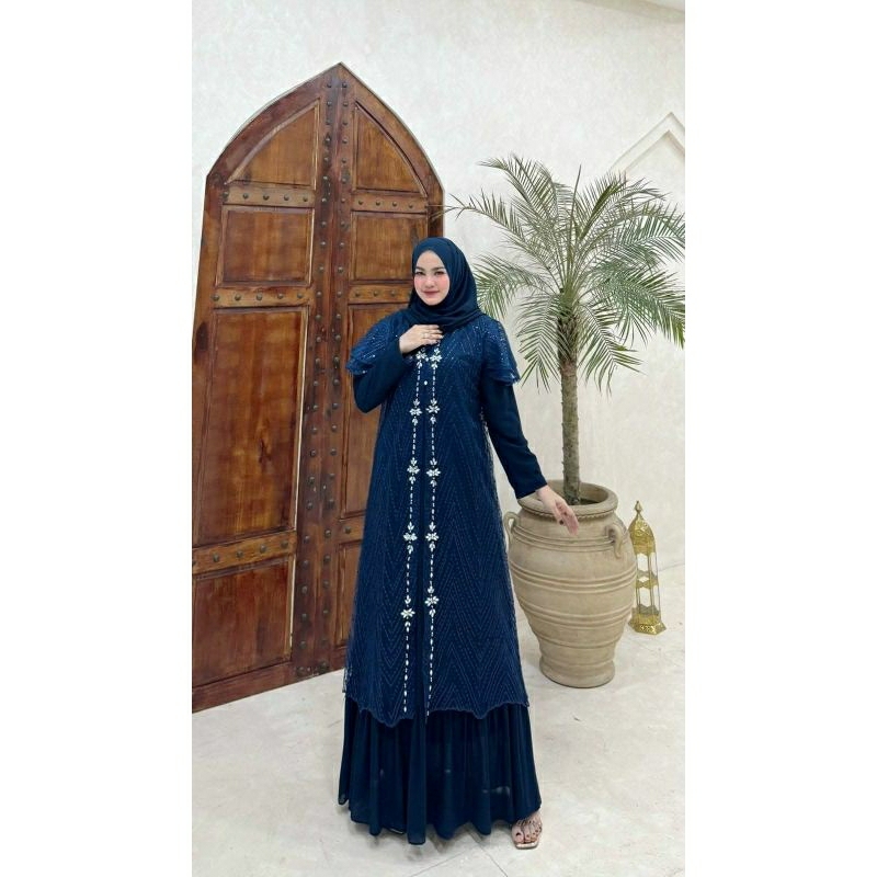 KINARA SETT GAMIS KELUARAN TERBARU KEKINIAN ABAYA WANITA SETT MUSLIM