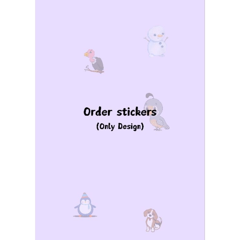 

Stiker Order (Hanya design)
